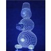 Beling 3D lampa, Snehuliak s darčekom, 7 farebná S246