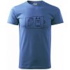 Elektrikár - základný elektrický obvod - Klasické pánske tričko vyššej gramáže - XL ( Svetlomodrá )