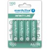 AA R6 batérie Everactive Ni-MH 1000 mAh, 4 ks