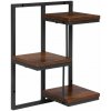 ModernHome ME-ATS05 Nástenná polica s 3 úrovňami, tmavé drevo
