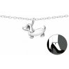 For Silver Retiazka na nohu PES - STRIEBRO 925