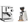 Rancilio Silvia BC, white + Eureka Mignon Zero 65 Speedy, CR white