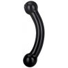 Glas - Double Bull Black Glass Dildo - Sklenené Dildo