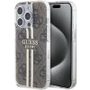 Guess IML 4G Gold Stripe iPhone 15 Pro Max hnedé