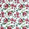 Bavlnená látka biela - Romantické ruže