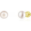 Olivie Náušnice 6mm PERLY AAA GOLD 9116 Ag 925; ≤1,3 g.