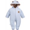EEVI Dojčenský fleecový overal RUN&FUN modrý