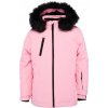 Dievčenská snowboardová bunda Lewro, LANEY ružová,čierna, 140-146