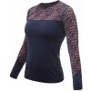SENSOR MERINO IMPRESS dámske tričko s dlhým rukávom, deep blue Veľkosť: M