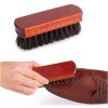 Drevená kefa na čistenie topánok s konským vlasom Brush, 12 cm