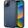 Kryt puzdra Dux Ducis Fino na iPhone 14 Plus modrý nylon