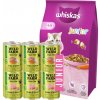 WHISKAS Junior chicken 14kg & WILD FARM Premium Grain Free Morčacie a lososové / Kuracie a lososové Junior 12x400g - krmivo bez obilnín pre mačiatka