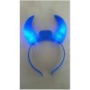 Čertovské svietiacie rohy - modré