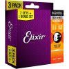 Elixir NANOWEB BRONZE 11-52 3-pack