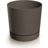 Prosperplast Deutschland TUBO P ECO WOOD kvetináč 23,9 cm - farba: káva ECO
