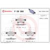 Sada brzdových platničiek kotúčovej brzdy BREMBO P 59 083