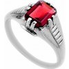 Nefertitis Granát brúsený prsteň striebro Ag 925 54933 - 55 mm (US 7,5), 2,8 g