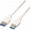 Value USB kábel USB 3.2 Gen1 USB-A zástrčka, USB-A zásuvka 1.80 m biela tienený 11.99.8978; 11.99.8978
