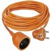 Predlžovací kábel 10 m / 1 zásuvka / oranžový / PVC / 250 V / 1,5 mm2(EMOS)