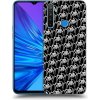 Picasee silikónový čierny obal pre Realme 5 - Separ - White On Black 2