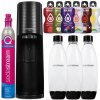 Výrobník sódovej vody SodaStream Terra čierny + 3 fľaše + CO2 náplň