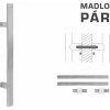 FT - MADLO kód K41S 40x10 mm UN pár Rozteč madla: 400 mm, Dĺžka: 600 mm, Rozmer profilu madla: 40x10 mm NEM - nerez matná (F60)