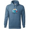 Ocko superman - dievča a dievča - Mikina pánska Cape s kapucňou - 3XL ( Denim )