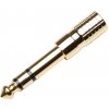 Adam Hall 7543G (Pozlátená slúchadlová redukcia 3.5mm Jack stereo samica - 6.3mm Jack stereo samec)