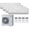 Klimatizácia Toshiba Seiya 4x multisplit: 3x 2,5kW + 3,5kW + vonkajšia j. 8,0kW (3x 2,5kW + 3,5kW / vonk. 8kW)