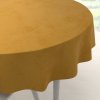 Biante Zamatový okrúhly obrus Velvet Premium SVP-047 Horčicový Ø 140 cm