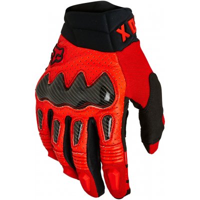 Motokrosové rukavice FOX Bomber Ce Fluo Red MX22 fluo červená - XL