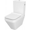 CERSANIT - WC KOMBI CREA CLEANON 011/020 SQUARE NÁDRŽKA 011 3/5, SEDÁTKO DUR SLIM WO LW ONE (K114-023-S-SET)