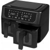 Beztuková fritéza Zeegma ZE-KNAPPER DUAL BLACK 1700 W 9 l