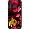 Picasee silikonový černý obal pro Huawei P30 Lite - Dark Peonny