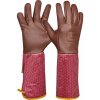 Gebol Záhradné rukavice Damascena, veľ.: 8, kozia koža, polyester, bavlna, ružová, hnedá, 780013_08
