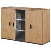 Cama Meble Komoda SOHO S7 dub sonoma/biely lesk drevo 120 cm x 80 cm x 41 cm
