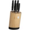 Berlingerhaus Bamboo so stojanom Matt Black 6 ks