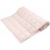 Cotton and Sweets Cotton and Sweets Ľanová prešívaná deka púdrovo ružová 60x120cm