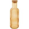 Sklenená fľaša Raya s korkovou zátkou, objem: 1,00 liter, výška: 275 mm, ø: 90 mm, jantárová