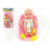 Teddies bábätko plast 18 cm s doplňky ve vaničce