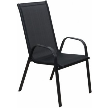 Kondela , Stohovateľná stolička, ALDERA, tmavosivá/čierna