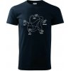 Kameň nožnice papier Spock - Klasické pánske tričko vyššej gramáže - M ( Tmavomodrá (takmer čierna) )
