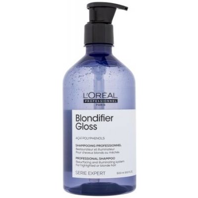 L'Oréal Professionnel Blondifier Gloss Professional Shampoo 500 ml rozjasňujúci šampón pre blond vlasy pre ženy