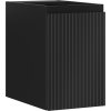 Mexen Rivel kúpeľňová skrinka pod umývadlo 30 cm, 1 dvere, ryhovaná, čierna matná - 91A21-03047-1-BF71