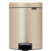 Pedálový odpadkový kôš NEWICON 5 l, šampanské, Brabantia