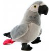 Plyšový sivý papagáj 20 cm