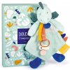 Doudou et Compagnie Paris Doudou hračka s úchytom na cumlík dinosaurus zelený 23 cm