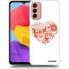 Picasee silikónový prehľadný obal pre Samsung Galaxy M13 M135F - Veľké srdce