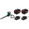 Parkside® Aku vysávač/fúkač lístia 40 V Plsa 40-Li D3 + Akumulátor 20 V/4 Ah PAP 20 B3, 2 kusy + Nabíjačka 20 V/4,5 A, 2 kusy (800010661)