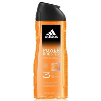 Adidas Power Booster energizujúci sprchový gél 3v1 400 ml